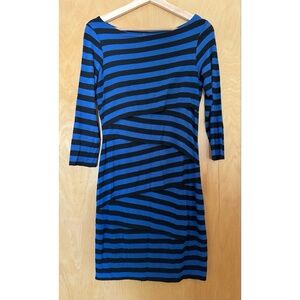 ANTHRO striped wrap dress